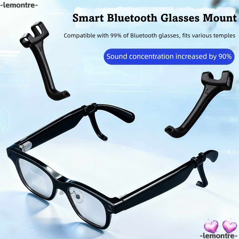 LEMONTRE 1 คู่ Audios Guide Tube,ซิลิโคนกันลื่นซิลิโคนกันลื่น Bluetooth Sound Tube, Universal Sound 