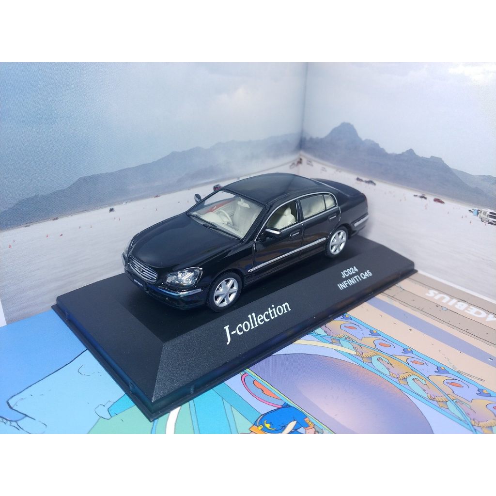 J-Collection 英尼迪 Q45 三代 2001 黑色 1/43 J-Collection Infiniti Q45 Third Generation F50 Black 1/44 比