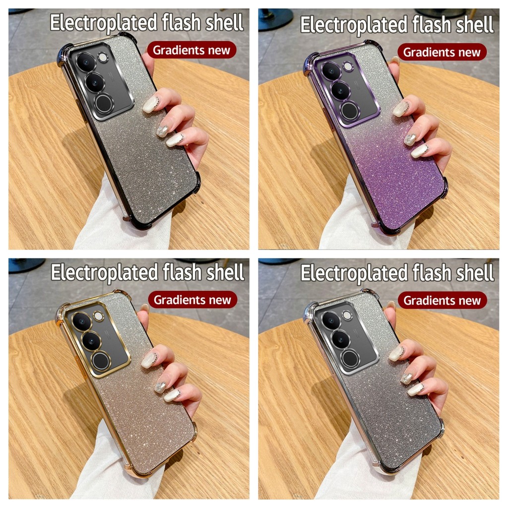 เคส Vivo V29 เคส Vivo V29 Pro เคส Cute Soft เคส flash shell Four Corner Anti Drop เคส DDSJ-2