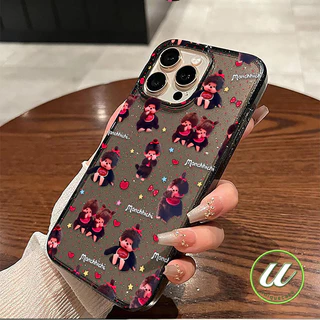 เคสใสแกลิตเตอร์ มอนชิชิ หัวใจ น่ารัก Samsung A06 A13 A05 A23 A12 M12 A04 A02S A03 A51 A03S A15 A14 A50 A52 A52S A16 A54