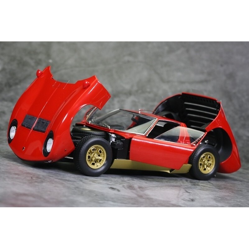 [คลังสินค้าพร้อม] 1: 18 Jingshang Lamborghini Lambo Miura Miura SVR โมเดลรถจําลองโลหะผสม