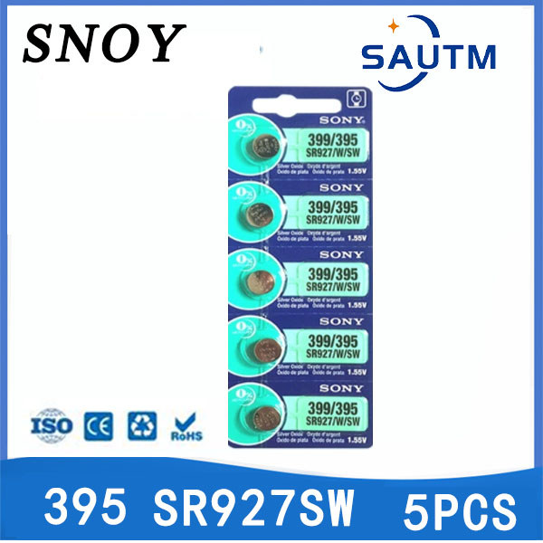5-30PCS SONY 395 399 AG7 SR927SW SR927W SR927 LR927 LR927W 1.55V เหรียญปุ่มออกไซด์เงินสําหรับกุญแจรถ