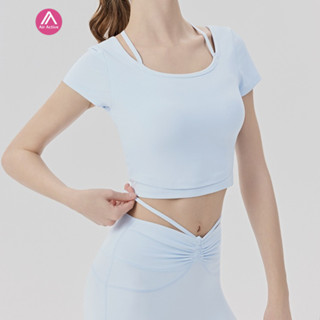 AirActive เสื้อออกกำลังกายมีตะขอ รองอก สำหรับพิลาทิส และแบดม…