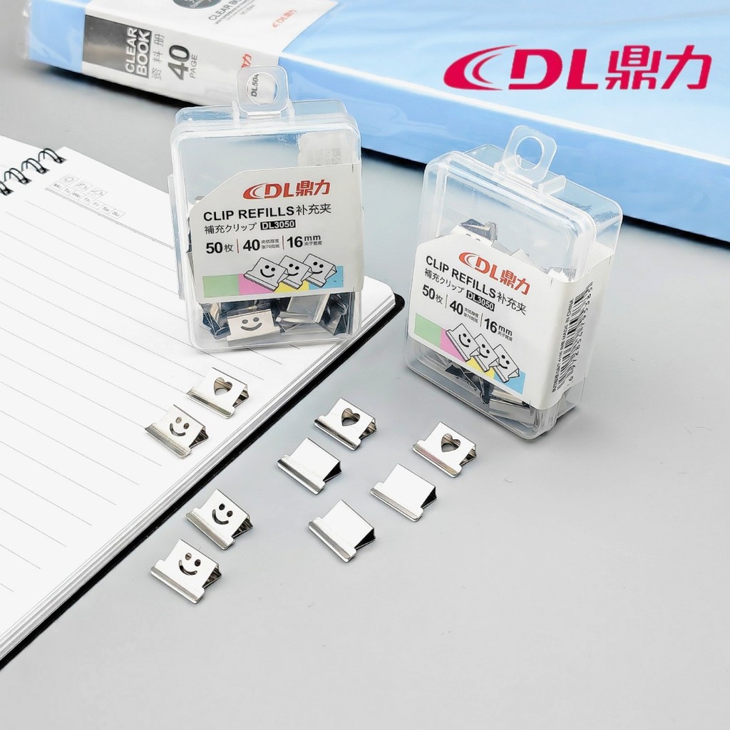 Smiley Metal Pusher Binding Clip Binding Folder Binding Folder Fixing Clip Holder Binding Clip No Ta