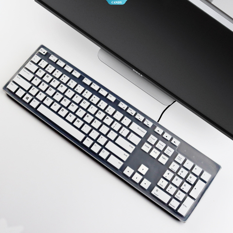 Anti-dust Keyboard Skin สําหรับ Dell Desktop AIO KB216D/KB216T KM636 คีย์บอร์ดป้องกันฟิล์ม [ZK]