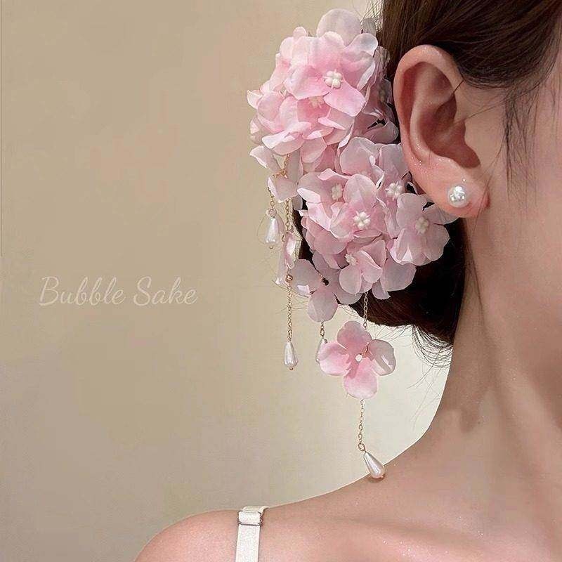 ต่างหูคลิปออน สไตล์.disc พร้อมผงดอกซากุระบัลลา รูปที่ 2