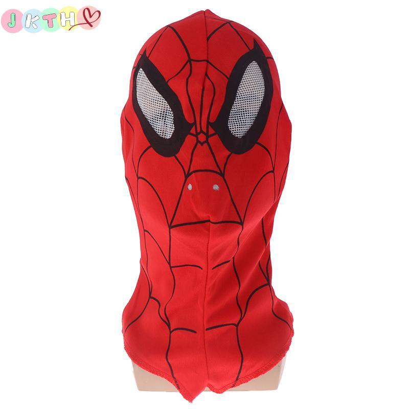 JKTH 1 ชิ้น Super Heroes Spiderman หน้ากากผู้ใหญ่เด็กคอสเพลย์ชุดแฟนซีเครื่องแต่งกาย JKK