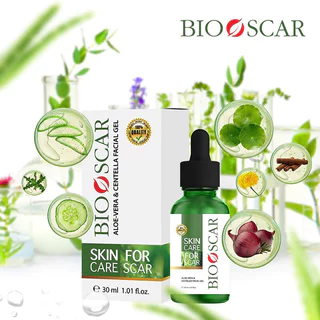 Bioscar Aloe-Vera & Centella Facial Gel 30ml ไบโอสการ์ เจล เซรั่มสำหรับรอยแผลเป็น.