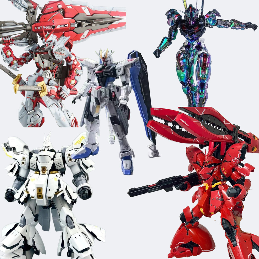 R RG MGSD ประกอบตกแต่ง FM-Free Warrior RG29C-Sazabi FM-Laser Wind Spirit Warrior MG-6601 สีแดง Heresy RG-White Sazabi Boy ของขวัญ