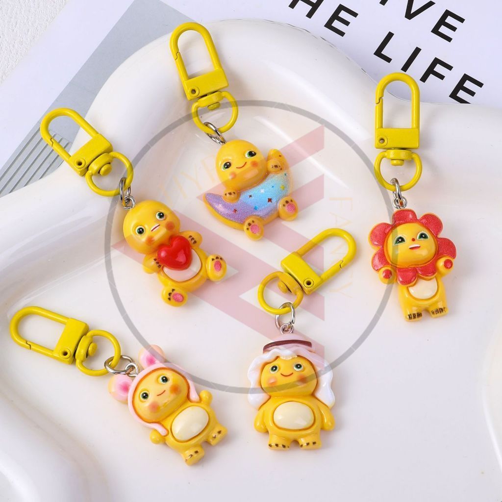 GANTUNGAN HYPE N FANCY NAILONG DINO RESIN KEYCHAIN CUSTOME GK-1852 พวงกุญแจ