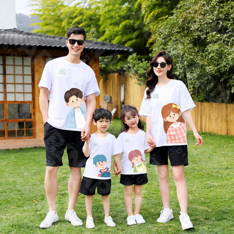 🔥พร้อมส่ง&COD🔥RINA STUDIO เสื้อยืดแขนสั้น ผ้าฝ้ายแท้ สไตล์เกาหลี แฟชั่นฤดูร้อน สําหรับแม่ และลูกสาว