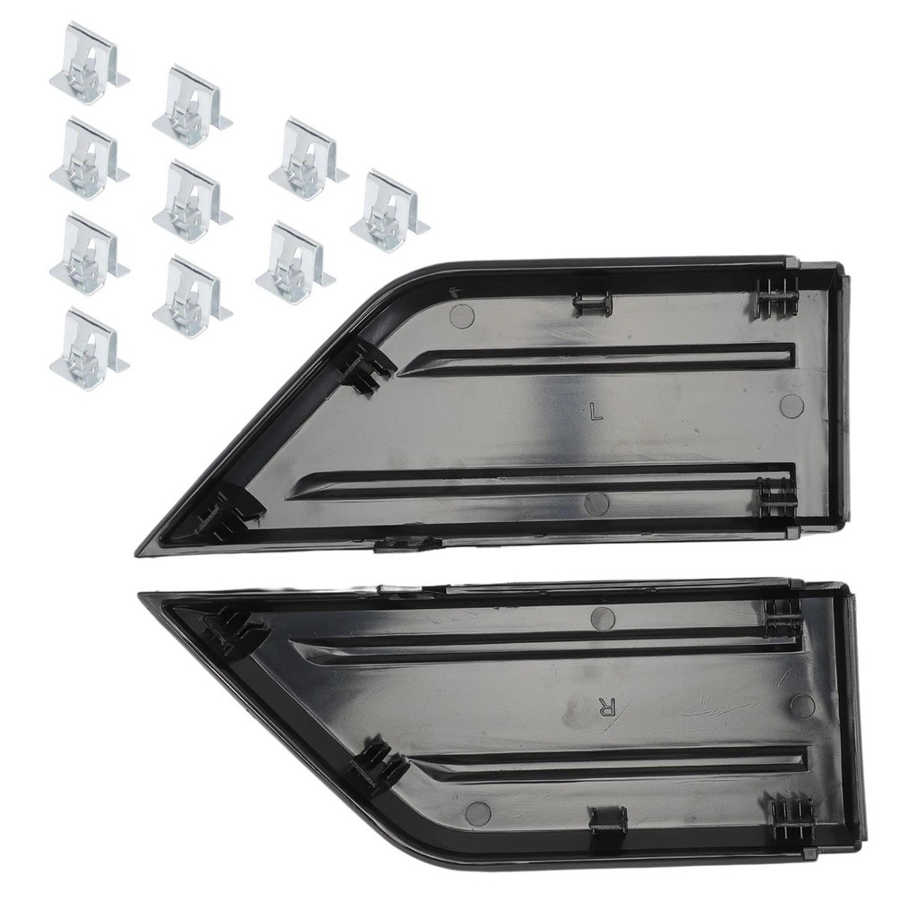 รถกันชนหน้ายามแผ่นแทรกEnd Capsฝาครอบย่างสําหรับFord F150 2021-2023 ML3Z-17E810-AA ML3Z-17E811-AA