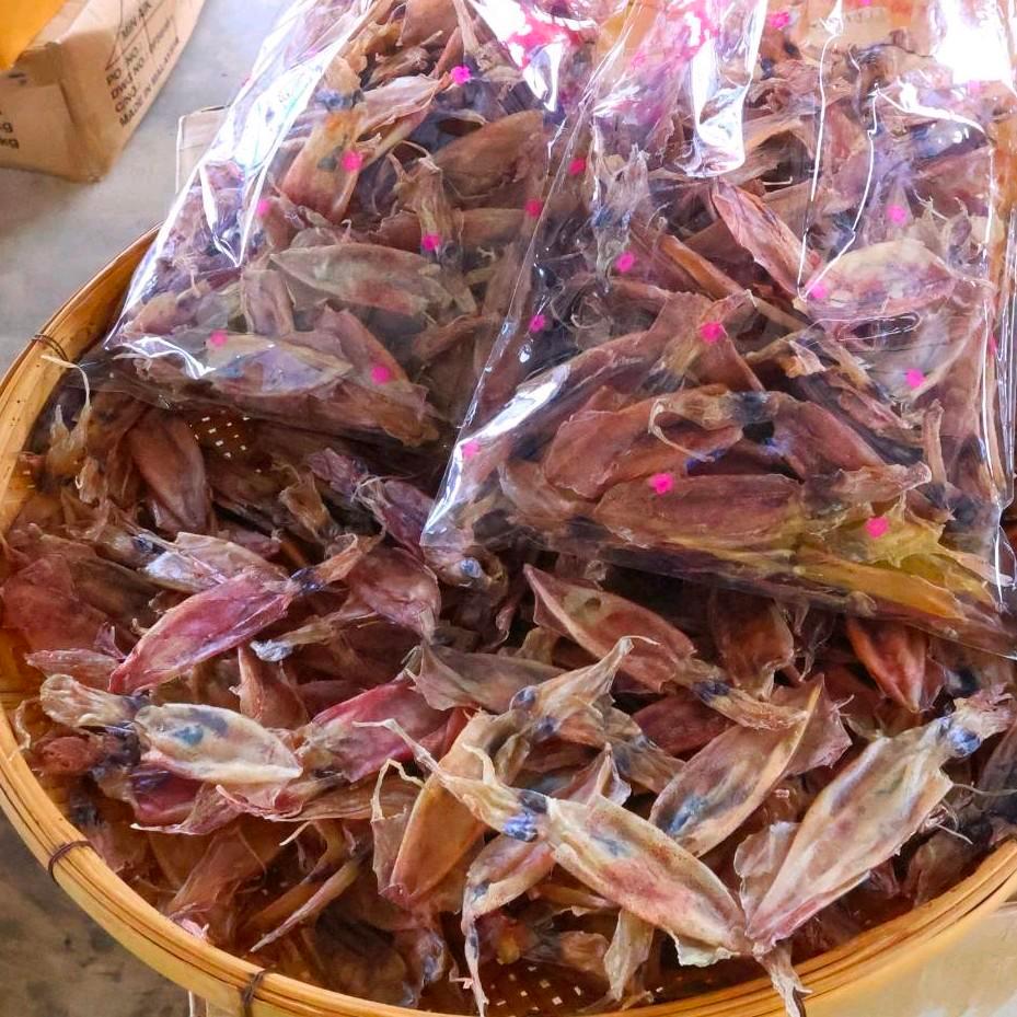 หมึกกะตอยเรือไดร์ อร่อย รสชาติกลมกล่อม น้ำหนัก  1000 กรัม