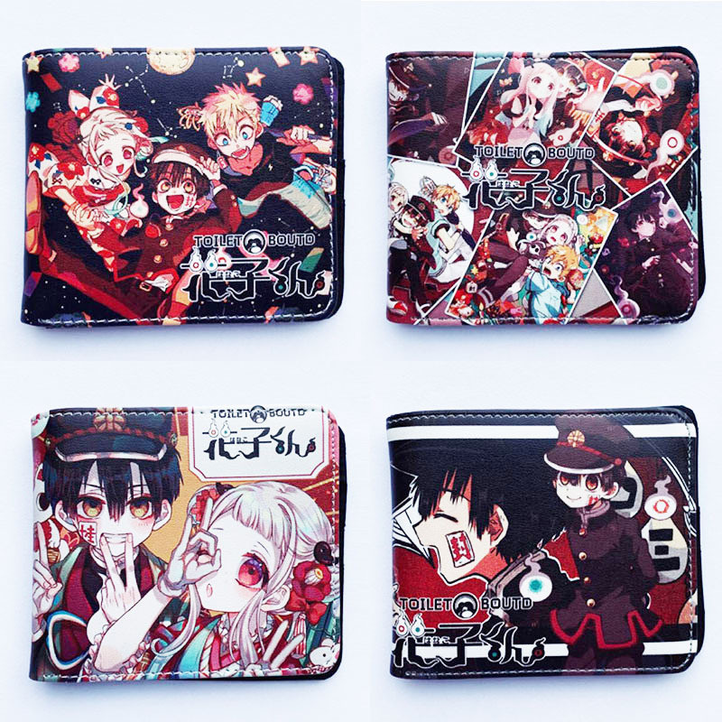 FR3K กระเป๋าใส่เหรียญ PU Wallet Ground-Bound วัยรุ่น Hanako-kun Wallet