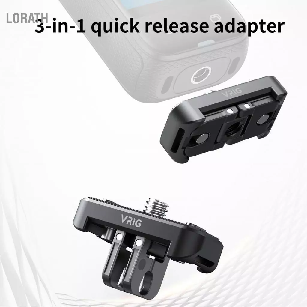 Lorath VRIG AC19 อะแดปเตอร์ฐานแม่เหล็ก 3in1 สำหรับ Insta360 X4
