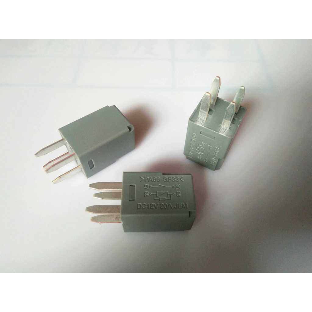 ((1 ชิ้น) ชิ้นส่วนอิเล็กทรอนิกส์ PA66-GF33 DC12V รีเลย์รถยนต์ 4 Pins 5010-6732