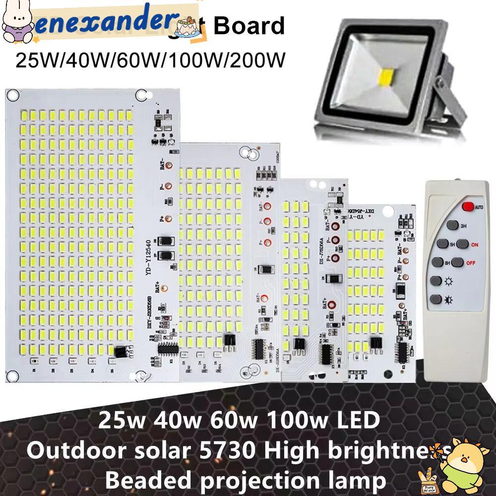 EXER แผงแหล่งกําเนิดแสง 1 ชิ้น, แสงสีขาว SMD5730 บอร์ดไฟ LED, 25/40/60/100/250W พร้อมรีโมทคอนโทรลความสว่างสูง Floodlight