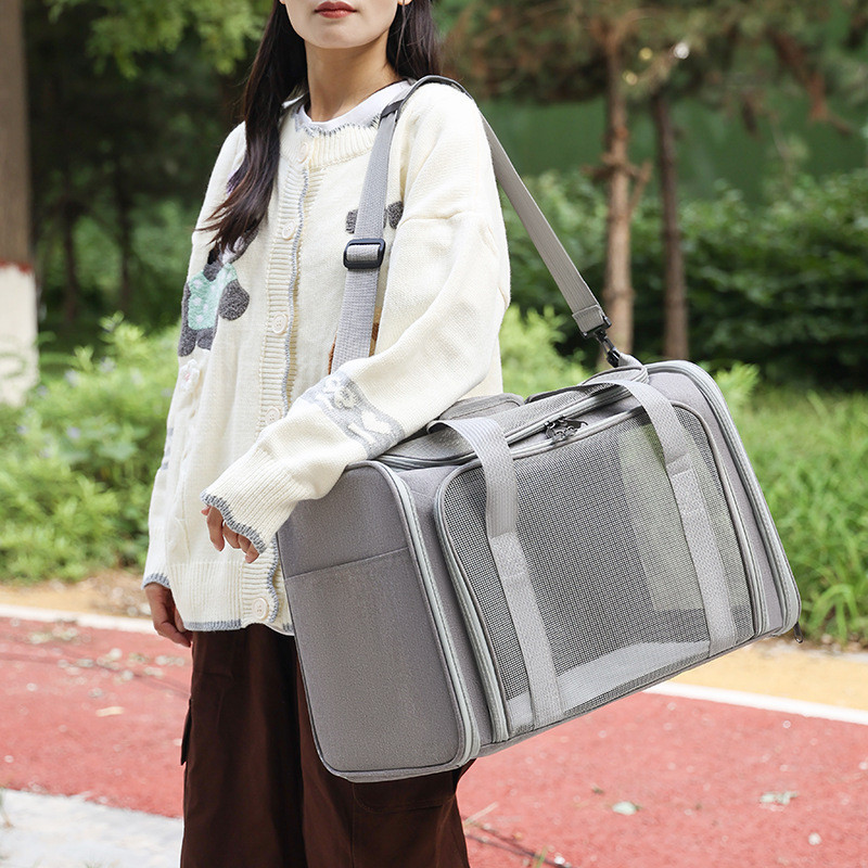 [Xiaomi Pet] กระเป๋าสัตว์เลี้ยงความจุขนาดใหญ่ Outing Bag Portable Dog Cat Bag Breathable Cat Backpac