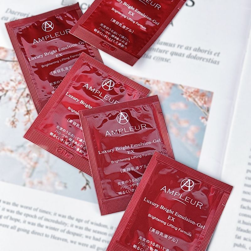 Hot Sale#Sample Japan AMPLEUR Afuler Little Red Jar Face Cream Skin Soothing Lotion Whitening Moistu