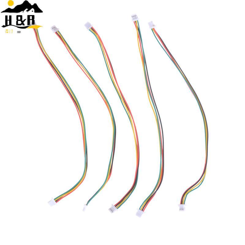 H&B 5 x Mini Micro SH 1.0mm 4-Pin JST Double Connector Plug Wires Cables 150MM {th}