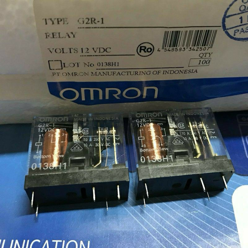 relay รีเลย์ omron G2R-1 DC12v  DC24V omron 5ขา 12v,24v ของใหม่