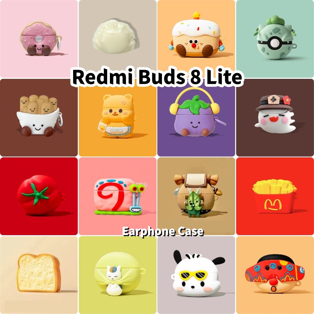 READY STOCK!นําไปใช้กับ Redmi Buds 8 Lite เคส Case เคสหูฟัง การ์ตูนซอก ซิลิโคนนุ่ม เคส เคสหูฟัง