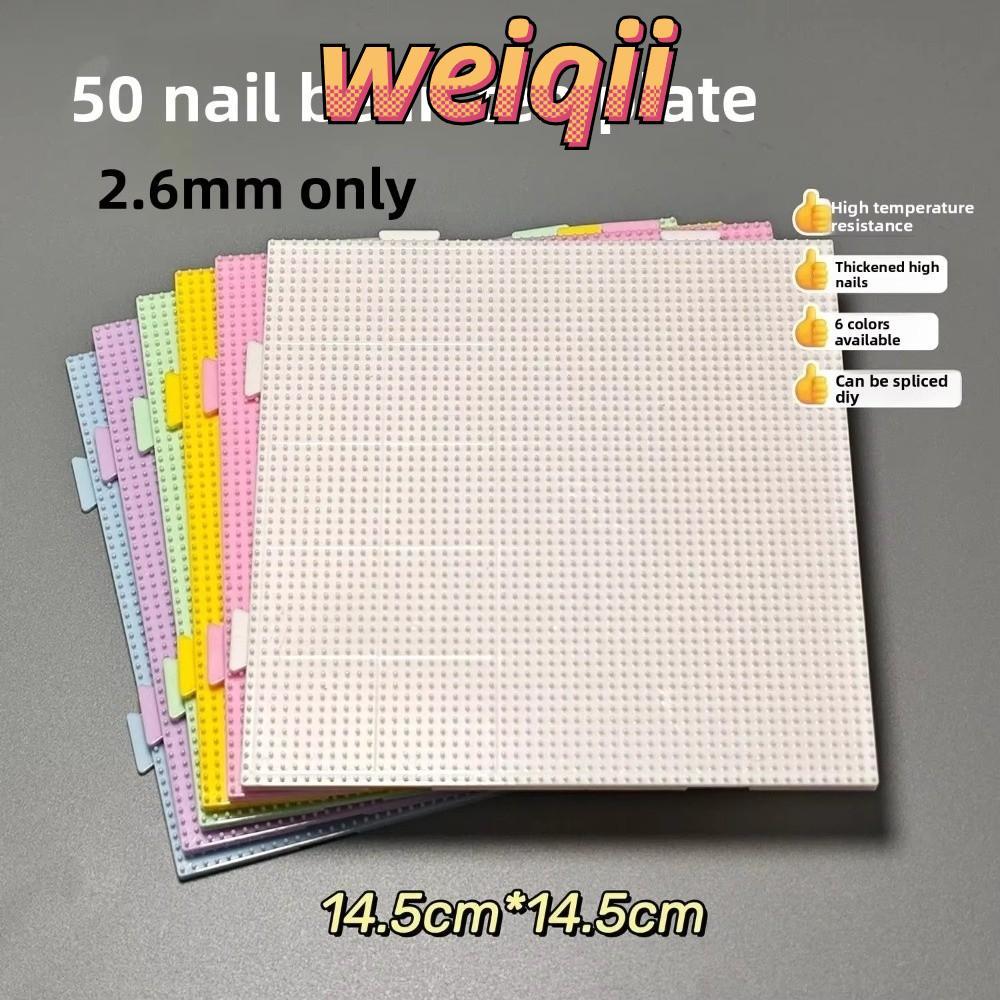 WEIQII ฟิวส์ลูกปัด Pegboards DIY ทําปริศนา งานฝีมือทนความร้อน 52x52 พิน/104x104 พิน ของเล่นเด็กเพื่อการศึกษา