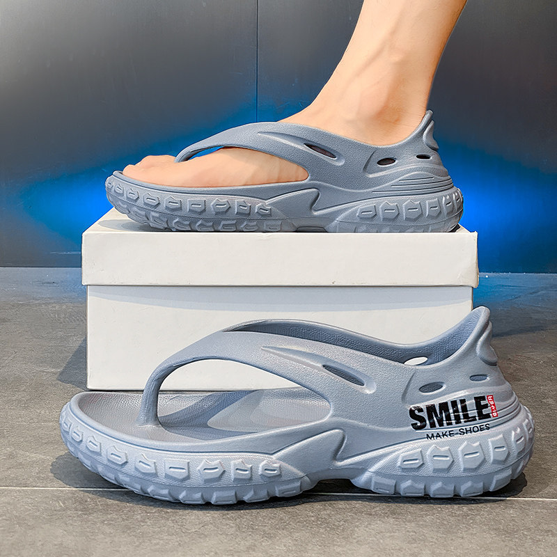 schooll รองเท้า ขนาดพลังงานแสงอาทิตย์ สะดวกสบายและทนทาน รองเท้าแตะผู้ชาย หนา กันลื่น ทำจากยาง สำหรับ