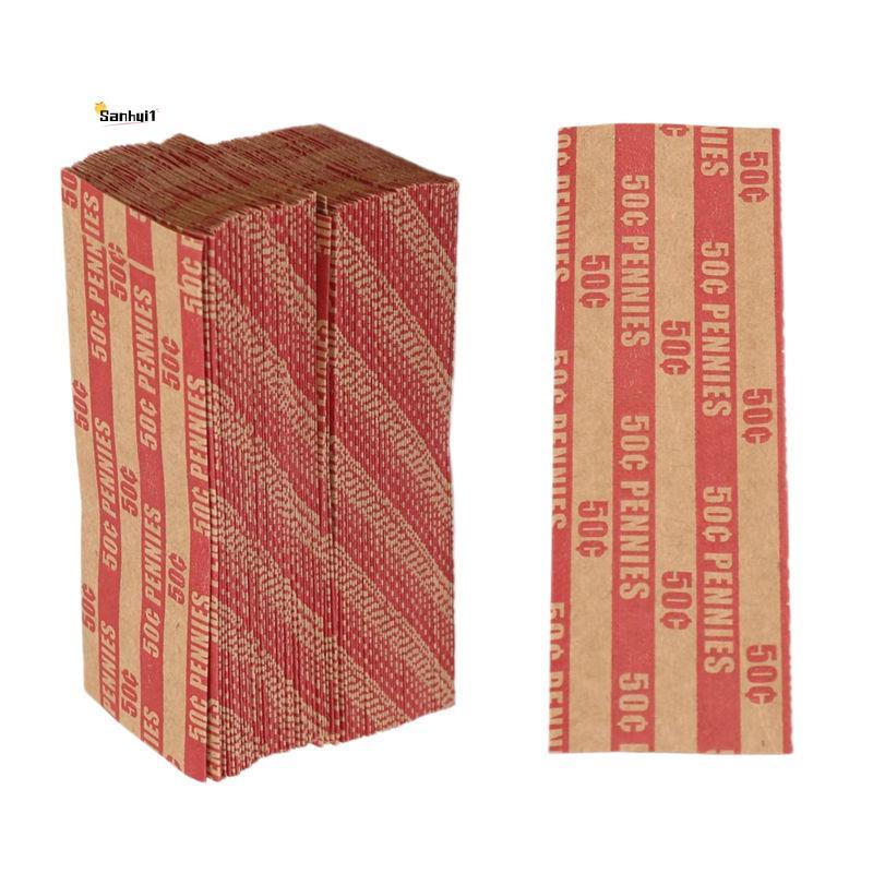 100 ชิ้น Penny Coin Wrappers Penny Sleeves Flat As Shown Penny Rolls Wrappers