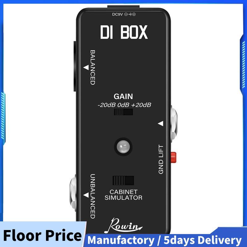 DI BOX LEF-331 Micro-DI พร้อม Cab Sim และ Gain Guitar Effect Pedal True Bypass