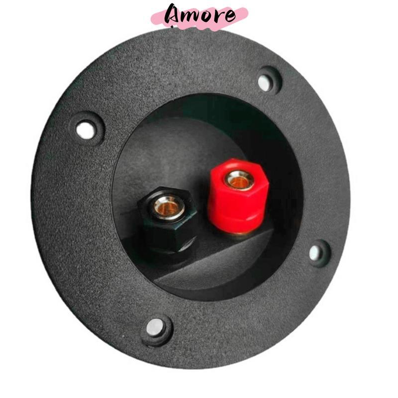 Amore 2 Way Terminals Cup Connectors สําหรับลําโพงรอบกล่องซับวูฟเฟอร์ Banana Terminals