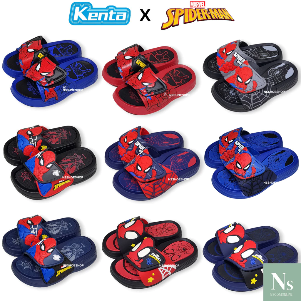 [ส่งเร็ว] Kenta สไปเดอร์แมน Spider-Man รองเท้าแตะเด็กแบบสวม รุ่น SD23 SD24 SD25 SD27 size 25-36