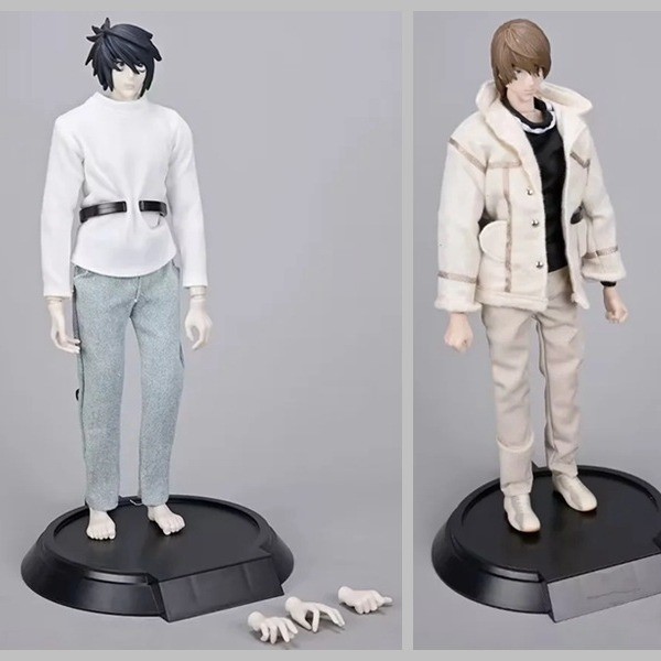 Death Note GK Light Yagami L Action Figure 1/6 Scale Movable Joints ผ้าเสื้อผ้ารูปปั้น Boxed Figure