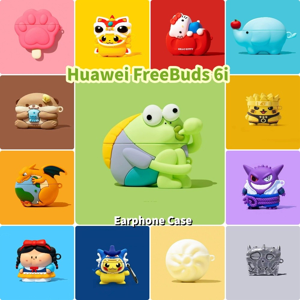 In StockFor Huawei FreeBuds 6i Case Casing Soft Silicone Super Cool Cartoon Headphone Case Cover