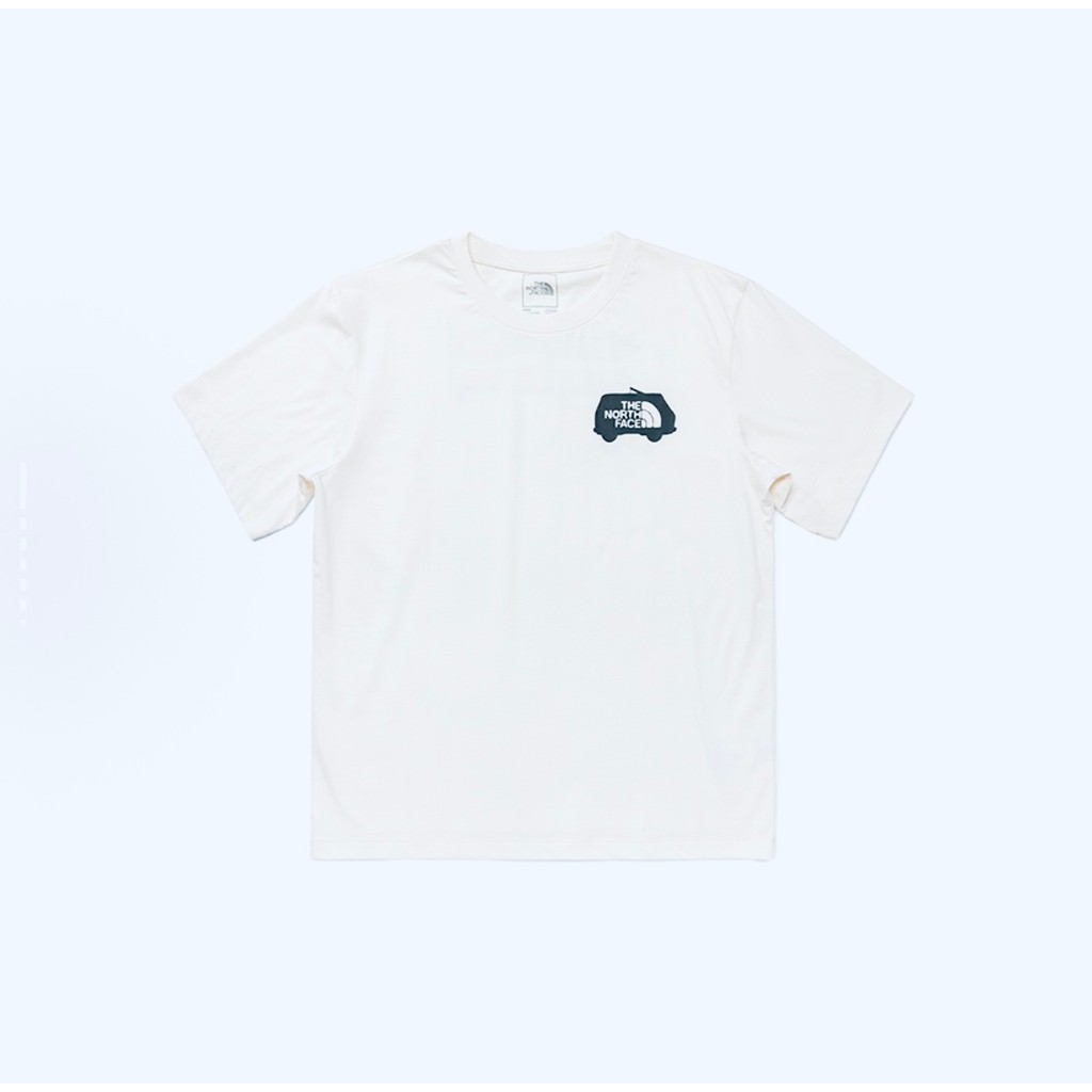 The North Face Mengkou เสื้อยืดแขนสั้น ผ้าฝ้ายแท้ สไตล์ใหม่สำหรับฤดูใบไม้ผลิและฤดูร้อน ทรงหลวมรอบคอ 