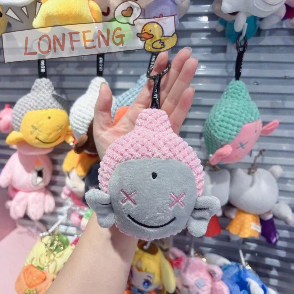 LONFENG ตุ๊กตาตุ๊กตา,ของขวัญวันเกิด 1PC สีสุ่มกระเป๋าจี้,ของขวัญตุ๊กตาสัตว์นุ่มอุปกรณ์เสริมกระเป๋าเป้สะพายหลังรถรถคู่