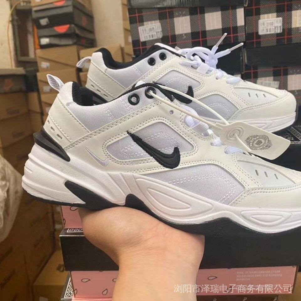 M2K M2K รองเท้ากีฬาคลาสสิกสีขาวสีดําคุณภาพสูงรองเท้าผ้าใบคลาสสิกสําหรับผู้หญิงและผู้ชาย