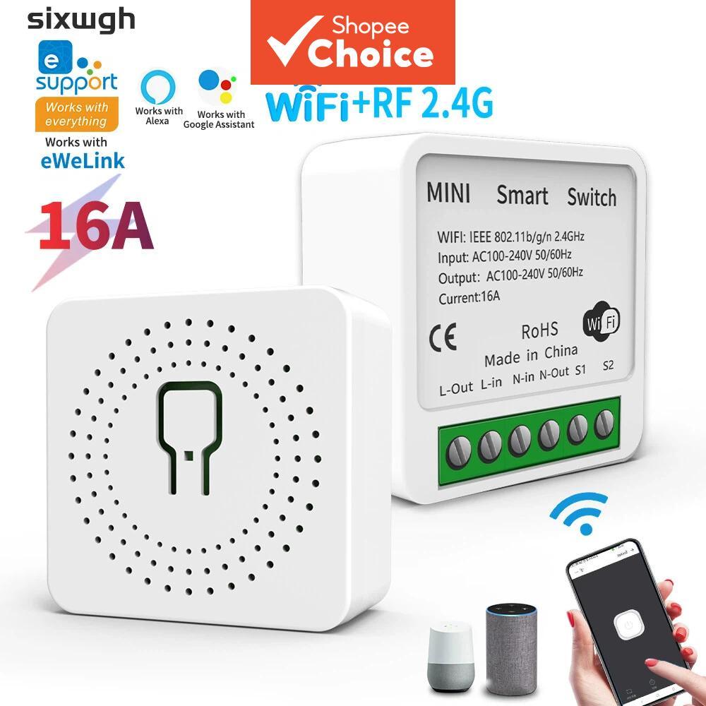 WiFi Smart Switch Breaker รองรับ eWeLink APP Alexa Google Home Voice