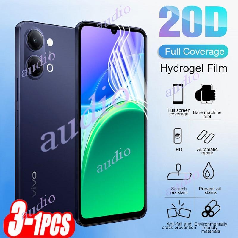 Vivo Y05 4G 3 ชิ้น 20D Full Coverage Hydrogel ฟิล์มสําหรับ vivo Y05 Y05s VivoY05 VivoY05s 4G 2026 ป้
