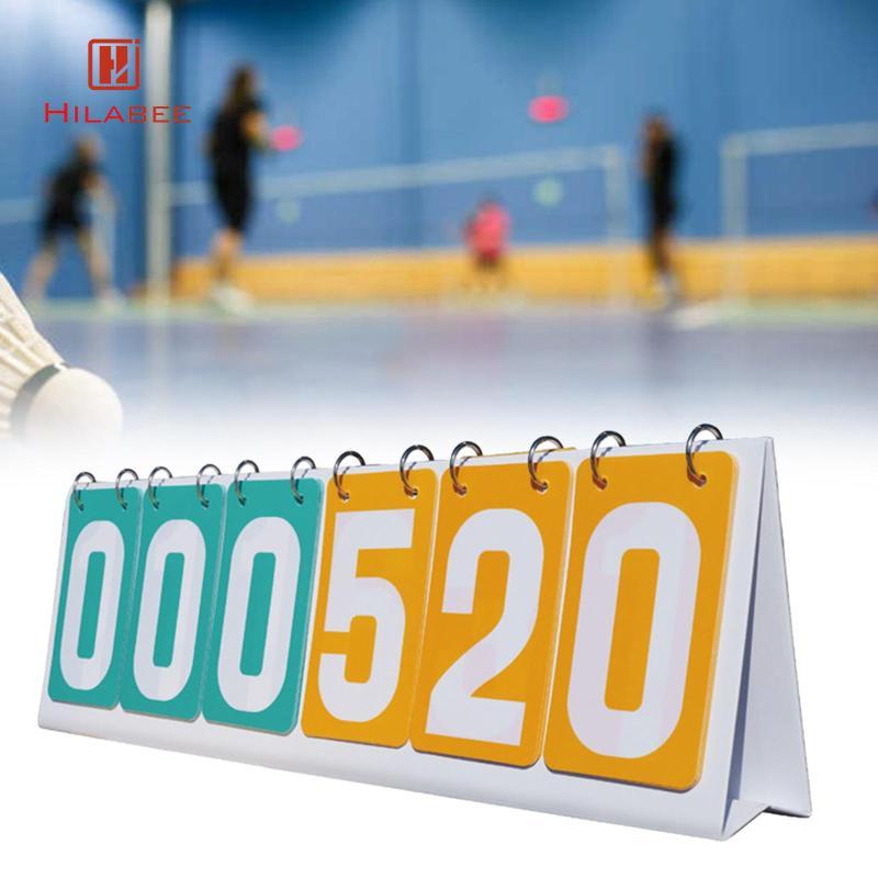 HILABEE Flip Score Board 6 หลัก Scorekeeper Scor Board ตาราง Score Flipper สําหรับ