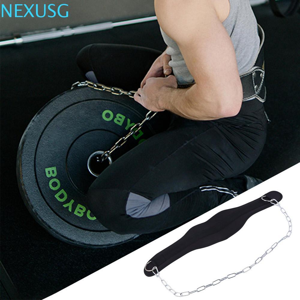 Nexusg Weighted Pull-Up Belt สองชั้นหนาแน่น ทนทาน สบายสำหรับการยกน้ำหนักและสร้างกล้ามเนื้อ