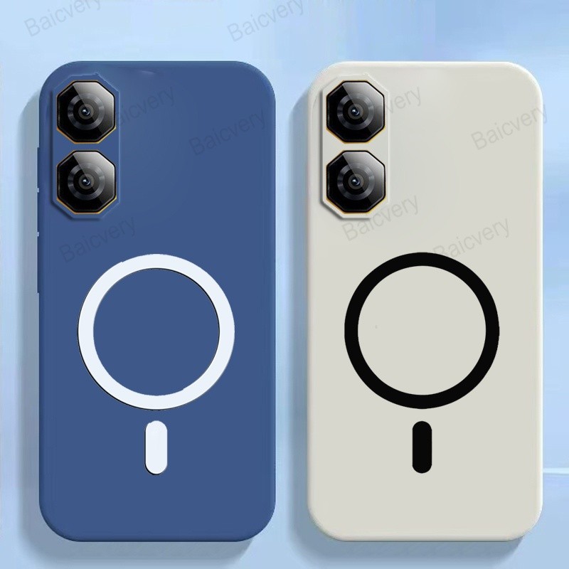 ฝาครอบป้องกันโทรศัพท์แบบนุ่มพร้อมสติกเกอร์แม่เหล็กสําหรับ ZTE Nubia Neo 2 5G Z2352N