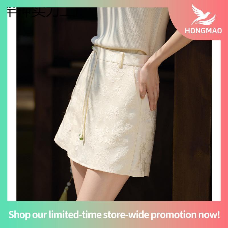 [Pomelo] Pomelo. x Janesuda กระโปรงลูกไม้ลายดอกไม้ / Pomelo. x Janesuda Floral Lace Skirt