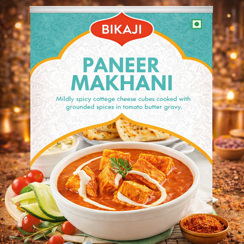 Bikaji PANEER MAKHANI Ready to Eat 300g.อาหารอินเดียพร้อมทาน