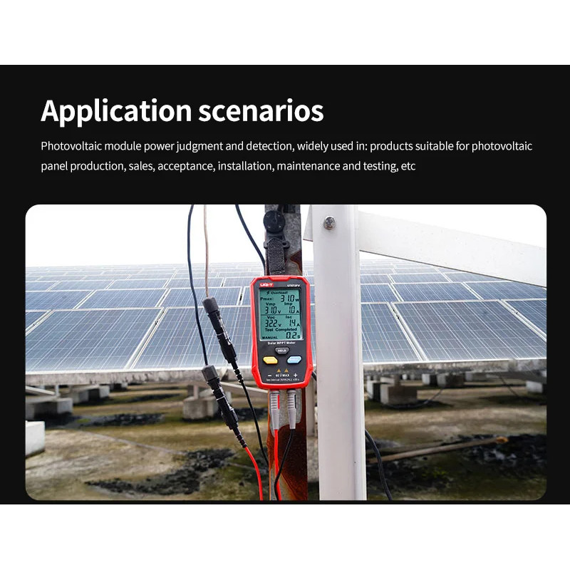 UNI-T UT673PV มัลติมิเตอร์ เครื่องวัด แผงโซล่าร์เซลล์ 800W 60V 35Aพลังงานแสงอาทิตย์ Solar MPPT Meter - รูปที่ 4