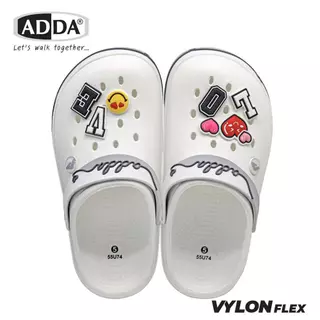 ADDA 55U74 ผู้หญิง(Size4-6) รองเท้าแตะสวม ดีไซน์เท่แมตช์ง่าย พื้นกันลื่น ยึดเกาะดี ของแท้ 100%