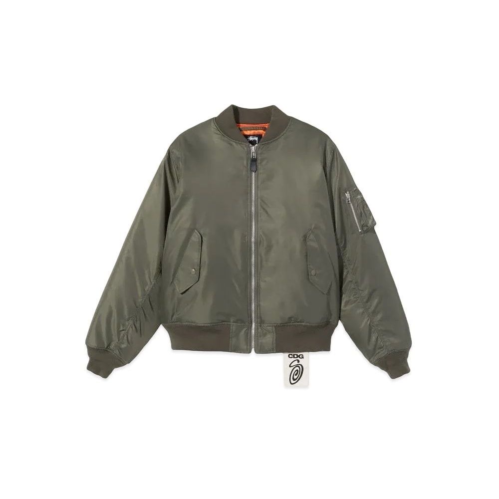 Stussy CDG MA-1 Jacket Khaki Unused