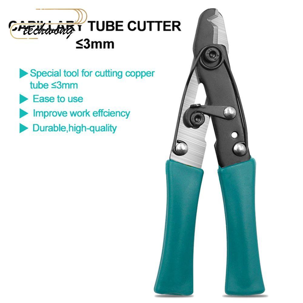 TECHWONG หลอดทองแดงกรรไกรทองแดง Capillary Tube Cutter เครื่องมือมือ Snap-on Switch เครื่องมือพิเศษ