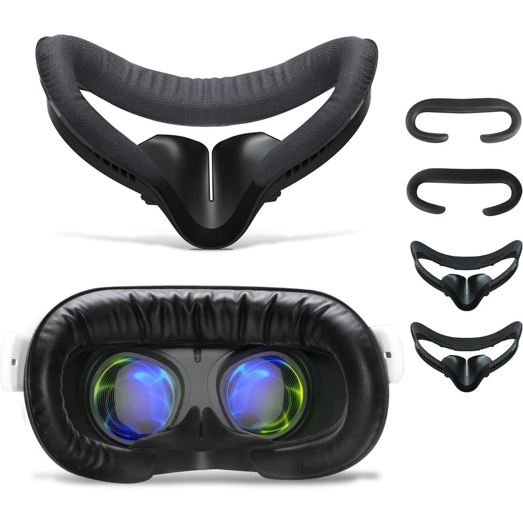 2 แพ็ค Face Pad สําหรับ Oculus Quest 2, Facial Interface & Face Cover Pad, Anti-fogging Sweatproof F
