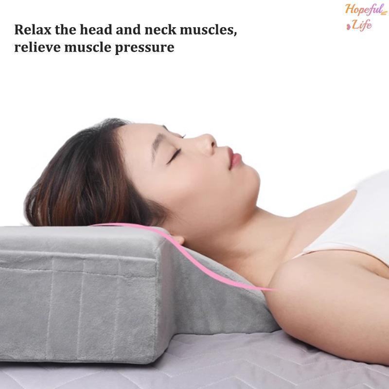 [HLS] หมอนหน่วยความจํา 1 ชิ้นสําหรับต่อขนตาหมอนขนตานุ่มสําหรับร้านเสริมสวยหรือนอนวัสดุกํามะหยี่หมอนเ